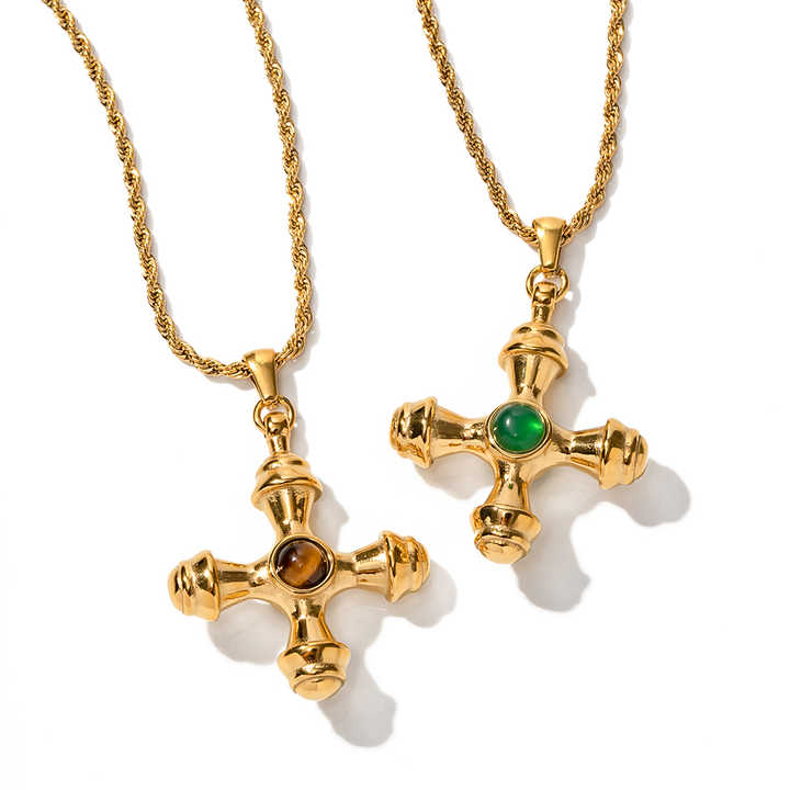 Chloris Cross Necklace