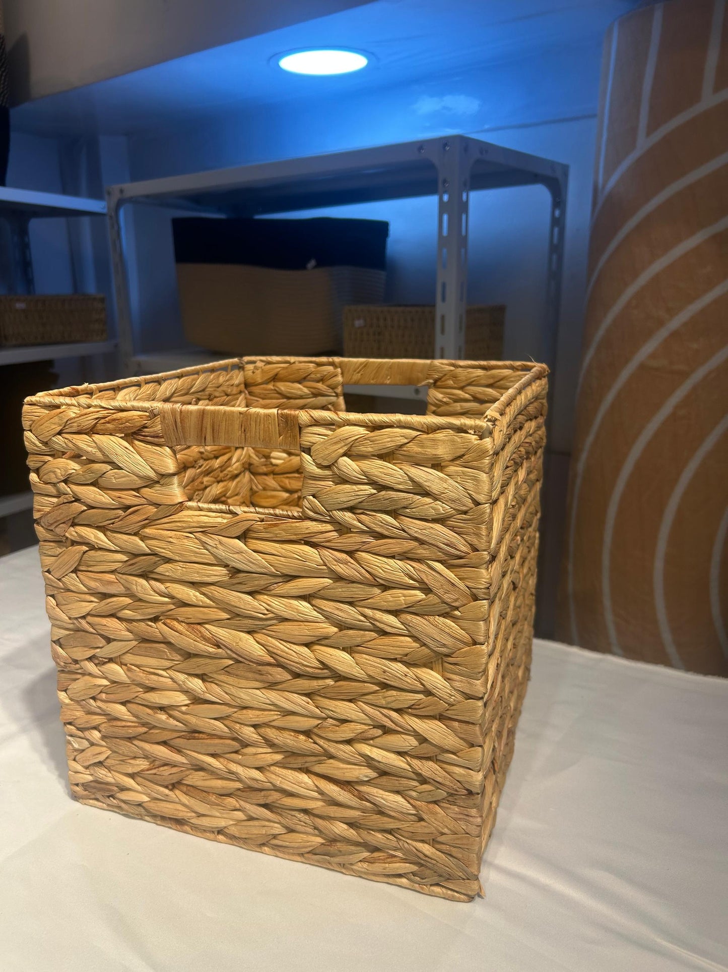 Water Hyacinth Wicker Basket