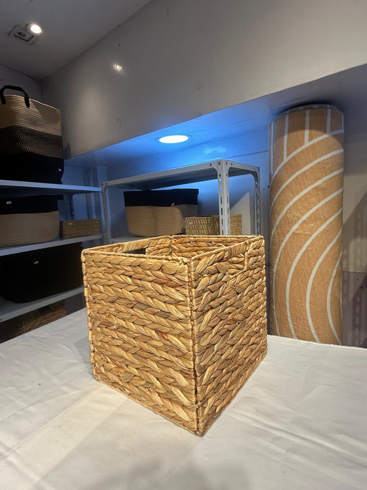 Water Hyacinth Wicker Basket