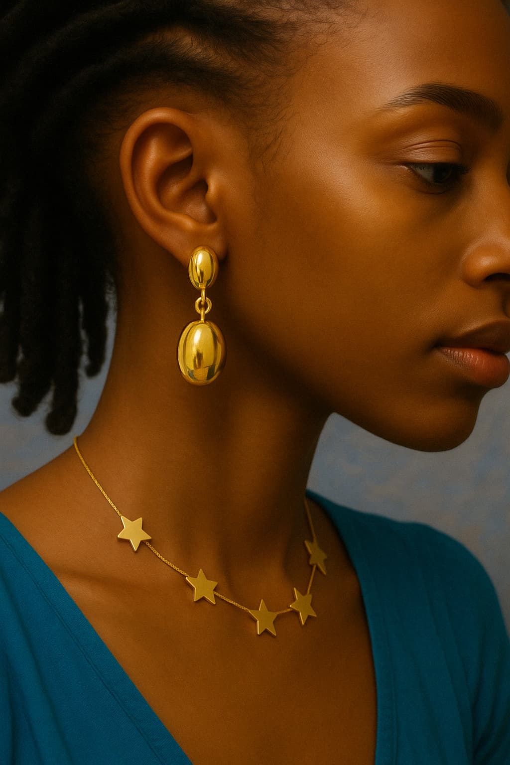 Orchid Drop Earring